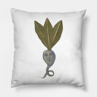 Root Bin Medieval Botanical Pattern Pillow