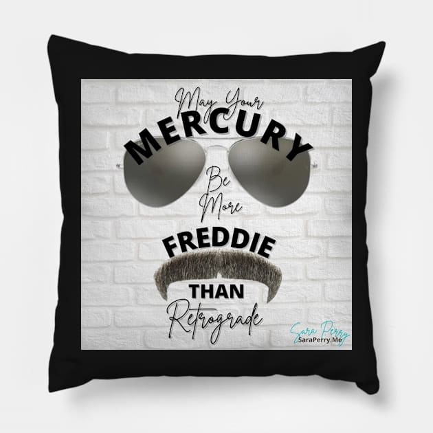 Mercury Retrograde Fun Pillow by saraperry