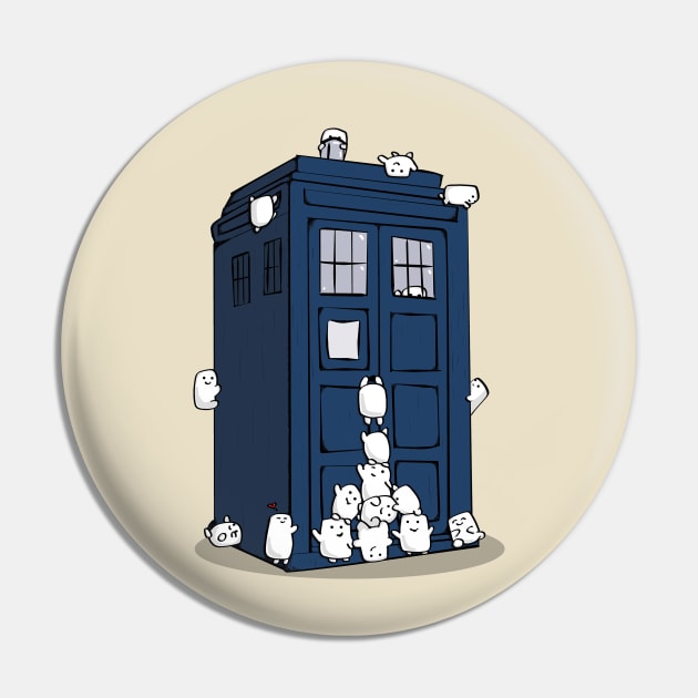 The Adipose Have the Phone Box Pin by KittenKirby