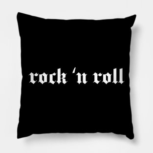 rock n roll logo Pillow