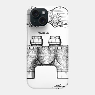 Binocular Vintage Patent Hand Drawing Phone Case