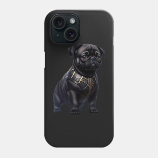 Adorable Pug in Intricate Royal Armor - Powerful and Cute Phone Case