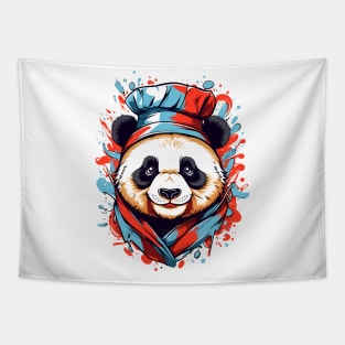 Cute panda chef. Portrait. Tapestry