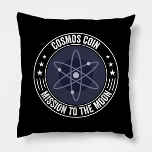 Vintage Cosmos Crypto ATOM Coin To The Moon Token Cryptocurrency Wallet HODL Birthday Gift For Men Women Pillow