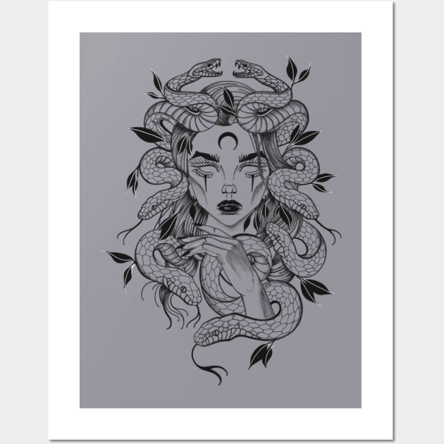 65 MCMLXV GREEK MYTHOLOGY MEDUSA GORGONS PRINT' Sticker