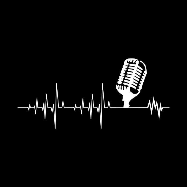 Awesome Podcast Heartbeat Podcaster Heart Beat by theperfectpresents