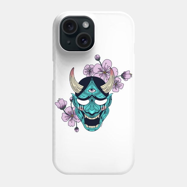 Hannya mask Phone Case by Throwin9afit