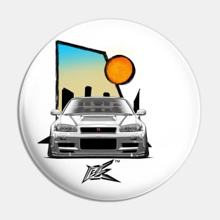 nissan skyline gtr r34 white Pin