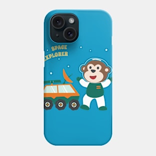 Cute monkey astronaut Phone Case