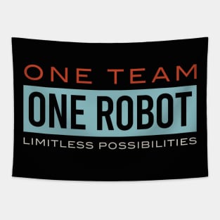 One Team One Robot Limitless Possibilities Tapestry