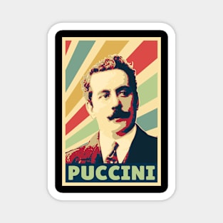Giacomo Puccini Vintage Colors Magnet
