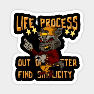 Vintage Design Illustration - Life Process Magnet