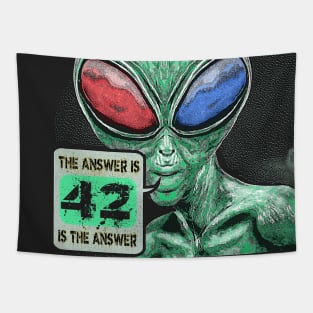 Alien Hitchhikers Humor 42 Joke Tapestry