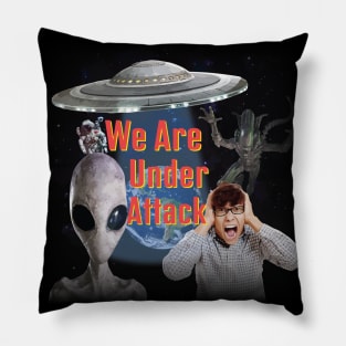 Alien, Earth Are Under Attack By Aliens. Pillow