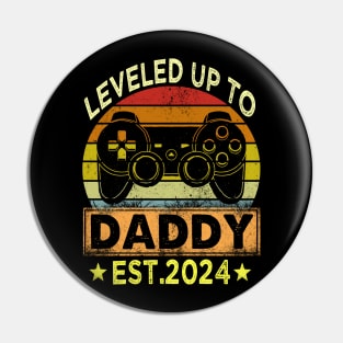 leveled up to daddy est 2024 Pin