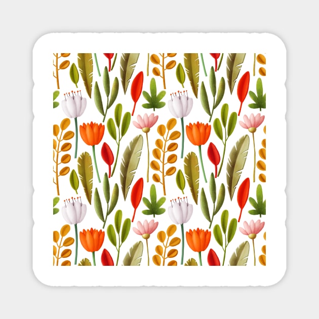 Best Flower Pattern Magnet by giantplayful