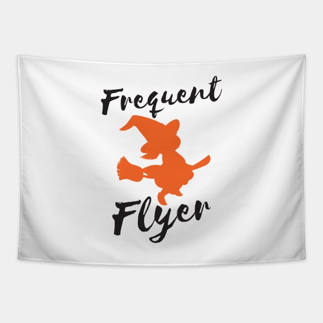 Frequent Flyer Funny Halloween Tapestry by RedYolk