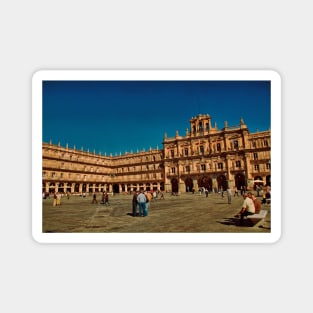 Spain. Salamanca. Plaza Mayor. Magnet