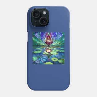 Stained Glass Lotus Flower Phone Case