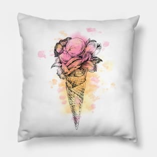 ice cream and macaroons Pillow