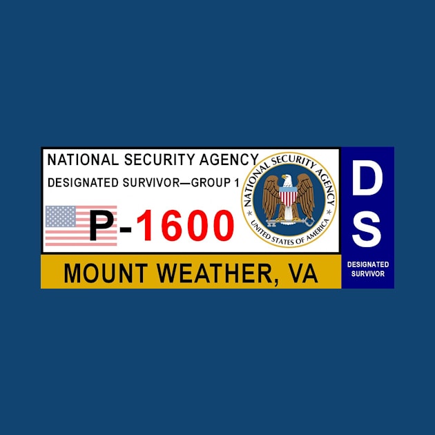 Mount Weather Vehicle Access Pass - Designated Survivor by Starbase79