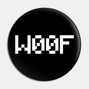 W00F [Leetspeak Animal Sounds] Pin