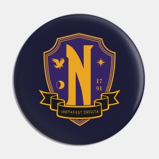 Nevermore Academy Crest Pin