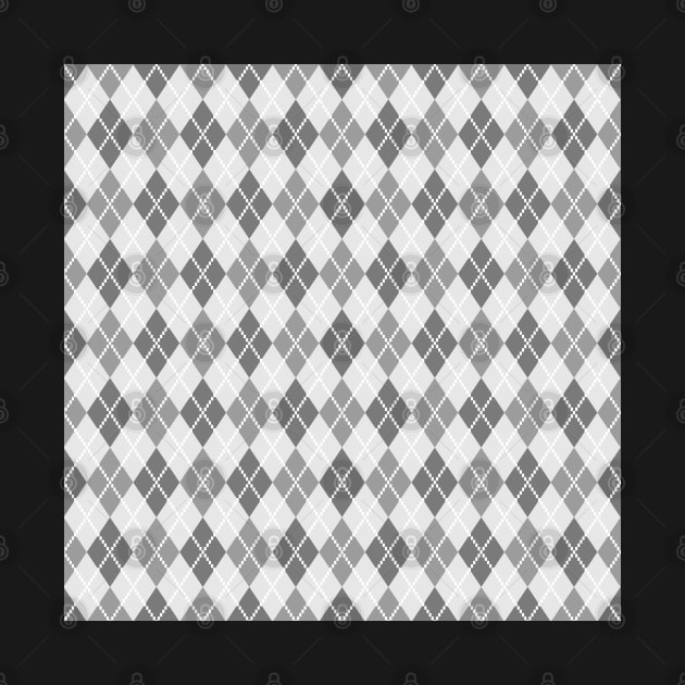 Soft Greys - Argyle by implexity