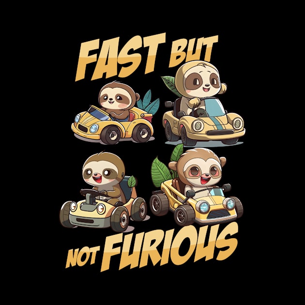 Fast but nof Furious. Funny Sloths driving cars by SergioCoelho_Arts