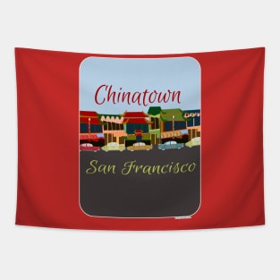 Chinatown in San Francisco Tapestry