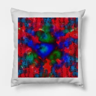 "Chains" - Psychedelic Digital Art Pillow