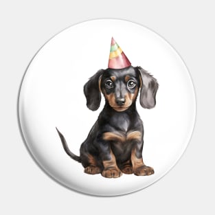 Birthday Dachshund Dog Pin