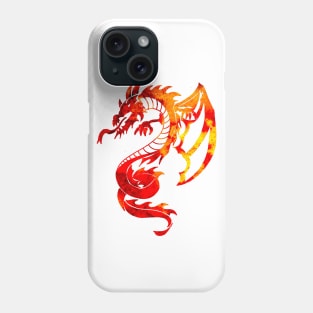 Red Fire Dragon Tattoo Phone Case