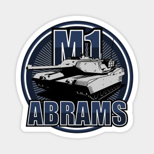 M1 Abrams (Front & Back logo) Magnet