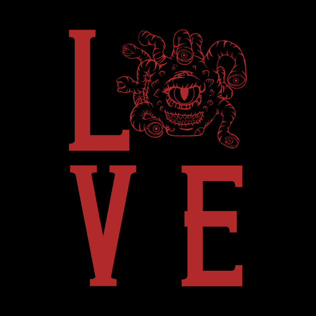 Beholder Love 1, red by Karl_The_Faun