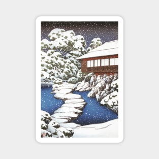 The Mansion in Fukagawa by Kawase Hasui Magnet