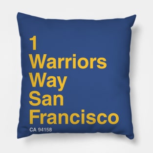 Golden State Warriors Basketball Arena Pillow