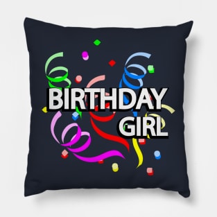 Birthday girl artistic design Pillow