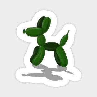 Emerald green balloon dog Magnet