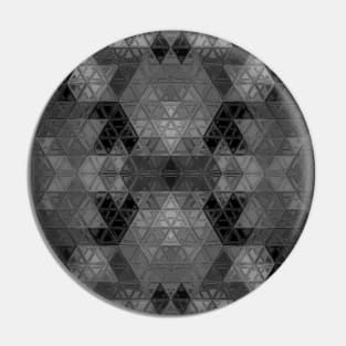 Gray Mosaic Tiles Tribal Pin