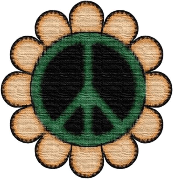 Peace Sunflower Kids T-Shirt by Wandering Barefoot