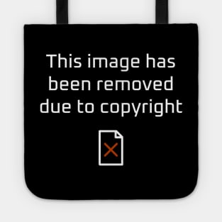 Copyright Claim (White Text) Tote