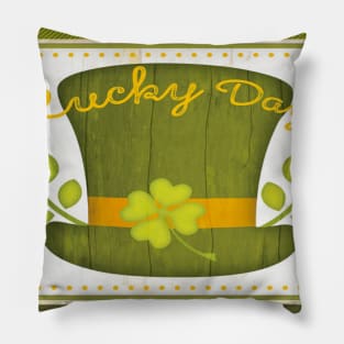 Kiss me its my lucky day Pillow