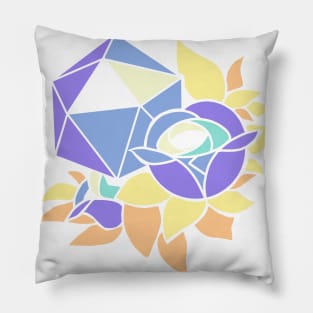 Pretty Poly Rose Genderfaun Pride Pillow