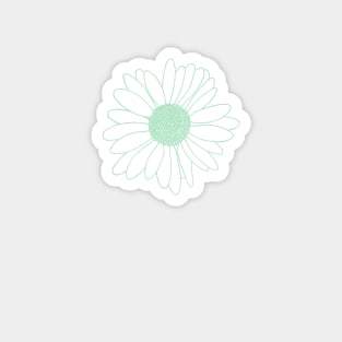 Daisy Repeat Mint Green Magnet