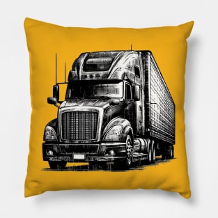 Semi-trailer truck Pillow