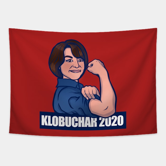 Klobuchar 2020 Tapestry by bubbsnugg