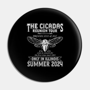 Cicada Concert Tour 2024 Illinois Cicada Broods Pin