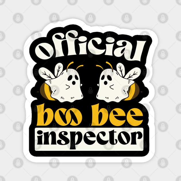 Official boo bee inspector Halloween Magnet by The WYLD Tribe