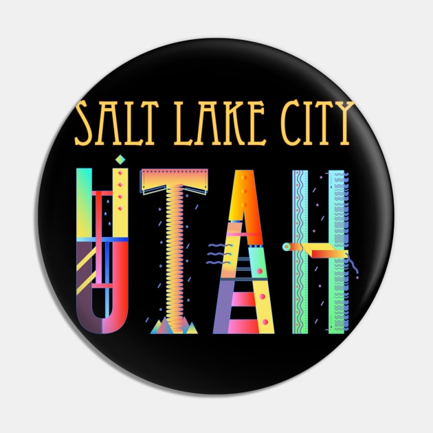 Salt Lake City Utah, fun, funky colorful design Pin by jdunster